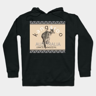 australia kangaroo wonderful country Hoodie